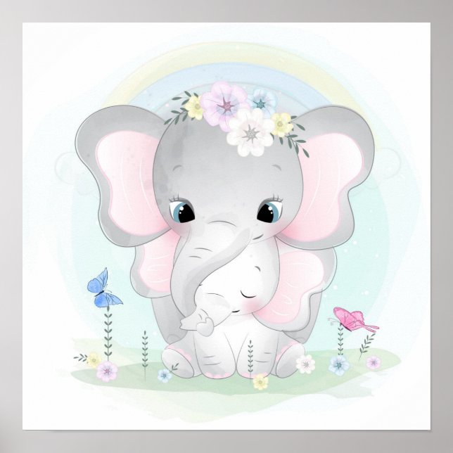 Póster Elefantes (Frente)