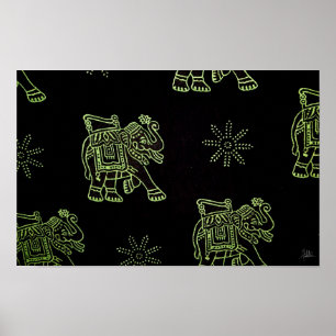 Póster Elefantes [Art Print]