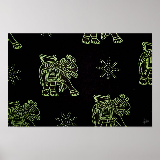 Póster Elefantes [Art Print] (Frente)