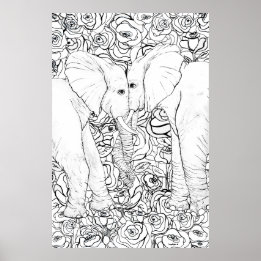 Póster Elefantes Leales