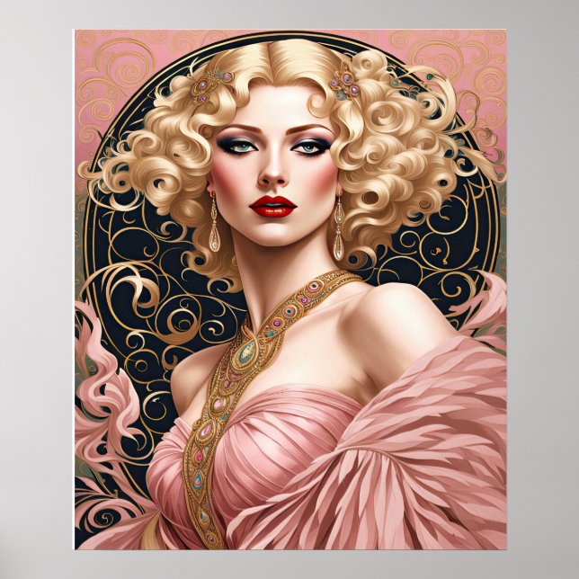 Póster Elegancia Art Deco (Frente)