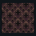 Póster Elegancia Art Deco Black-Gold<br><div class="desc">Decoración sin inconfundibles de estilo art déco. Baldosas negras y doradas. 3 quinquies efecto de las baldosas cerámicas. Lujo en los años 20 con lujo Art Deco. Las Baldosas Doradas Brillan. Art Deco Luxe: La Delicia De Las Baldosas De Oro. Abraza las puertas de los años 20, nouveau, patrón, veinte,...</div>