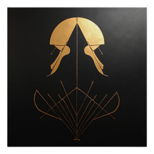 Póster Elegancia Art Déco Brillante 
