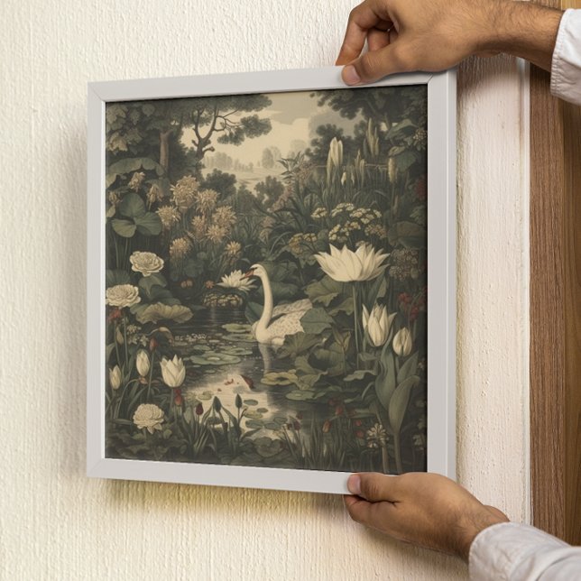 Póster Elegancia botánica - Cisne en el bosque (Subido por el creador)