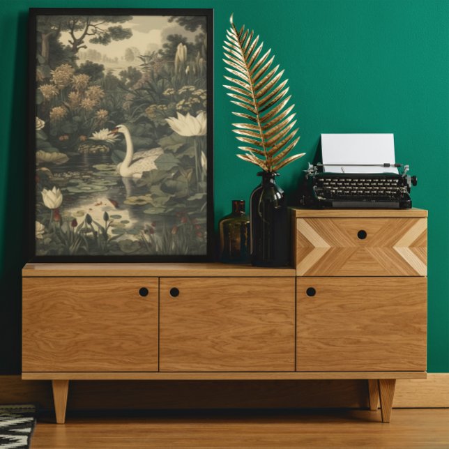 Póster Elegancia botánica - Cisne en el bosque (Subido por el creador)