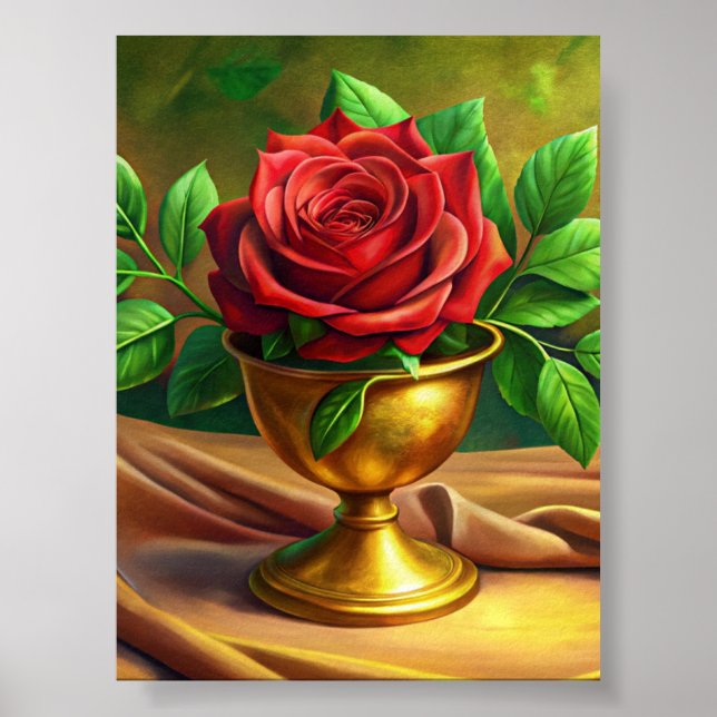 Póster "Elegancia dorada" (Frente)