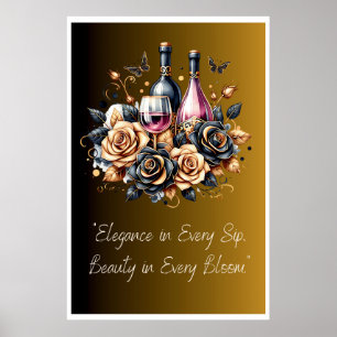 Póster "Elegancia en cada Poster de Sip