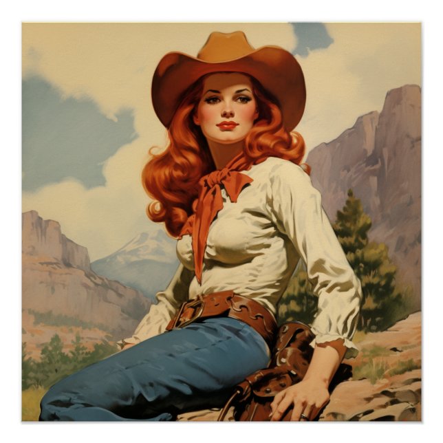 Póster Elegancia en la pradera: Susurros salvajes del oes (Anverso)