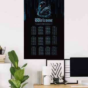 Póster Elegancia en movimiento, el cisne negro,