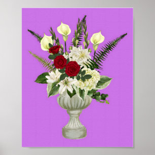Póster Elegancia floral