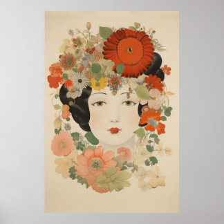 Póster Elegancia floral