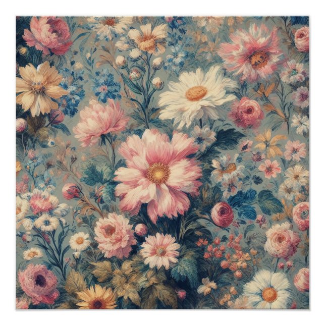 Póster Elegancia floral (Anverso)