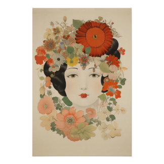 Póster Elegancia floral