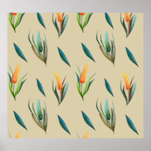 Póster Elegancia Floral Estilizada: Belleza Infinita.