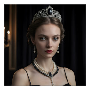 Póster Elegancia gótica de terciopelo