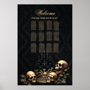 Póster Elegancia gótica oscura. Impresionante arco
