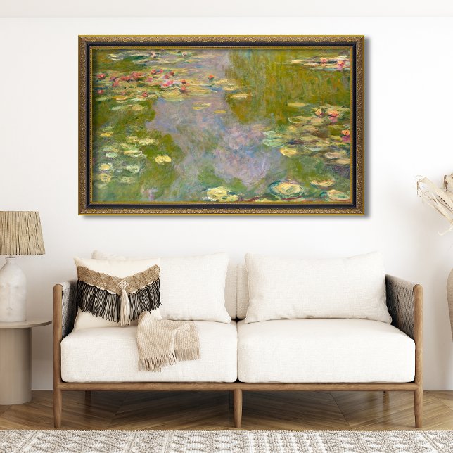Póster Elegancia impresionista: Claude Monet Water Lilies ("Nature's Masterpiece: Discovering Monet's Water Lilies (1919)")