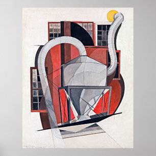 Póster Elegancia industrial: Charles Demuth de alto nivel
