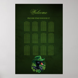 Póster Elegancia irlandesa, el cisne negro de San Patrici