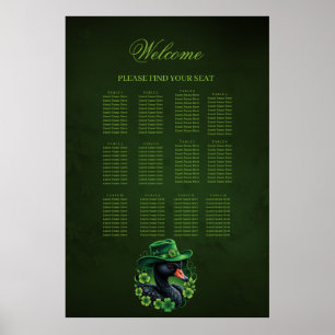 Póster Elegancia irlandesa, el cisne negro de San Patrici