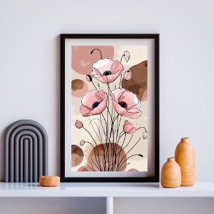 Póster Elegancia Minima de Amapola