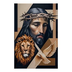 Póster Elegancia neo-cubista: Un tributo a Britto