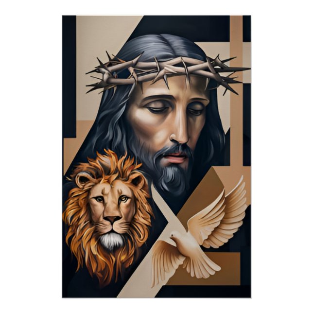 Póster Elegancia neo-cubista: Un tributo a Britto (Anverso)