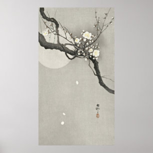 Póster Elegancia onlit de Plum Blossom por Ohara Koson