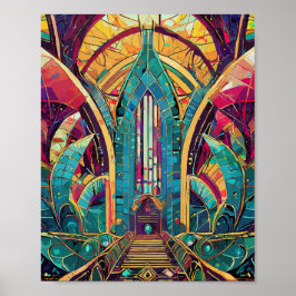 Póster Elegancia redefinida: Art Deco Wall Art