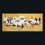 Póster Elegancia sin tiempo: bandada japonesa de grullas<br><div class="desc">Sumérjase en la serena belleza de nuestro exquisito poster japonés Flock of Cranes, obra maestra vintage de la célebre Ishida Yūtei. Esta obra de arte meticulosamente detallada, con su resolución de alta calidad y su brillantez digital, te transporta a un mundo donde la gracia se encuentra con la elegancia eterna....</div>