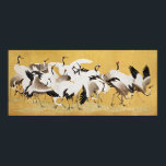 Póster Elegancia sin tiempo: bandada japonesa de grullas<br><div class="desc">Sumérjase en la serena belleza de nuestro exquisito poster japonés Flock of Cranes, obra maestra vintage de la célebre Ishida Yūtei. Esta obra de arte meticulosamente detallada, con su resolución de alta calidad y su brillantez digital, te transporta a un mundo donde la gracia se encuentra con la elegancia eterna....</div>