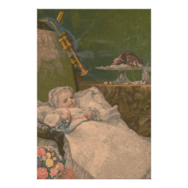 Póster Elegancia victoriana: Un mundo infantil