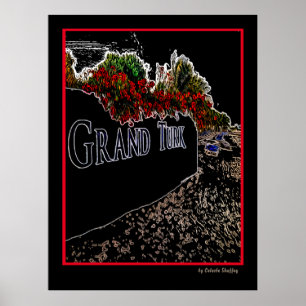Póster Elegant Abstract Grand Turk