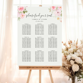 Póster Elegant blush roses wedding
