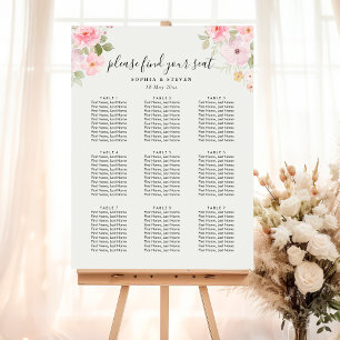 Póster Elegant blush roses wedding