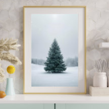 Elegant Christmas Tree Poster