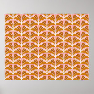 Póster Elegant Damask Floral vintage Seamless Pattern. De