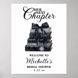 Póster Elegant Gothic Book Themed Bridal Shower 