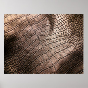 Póster Elegant leather pattern close up.