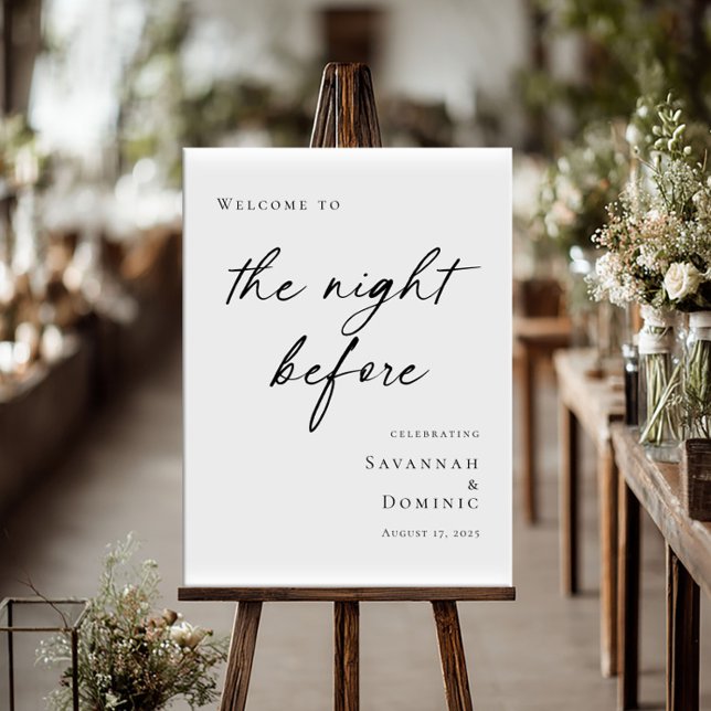 Póster Elegant minimal The Night Before Rehearsal welcome (Subido por el creador)