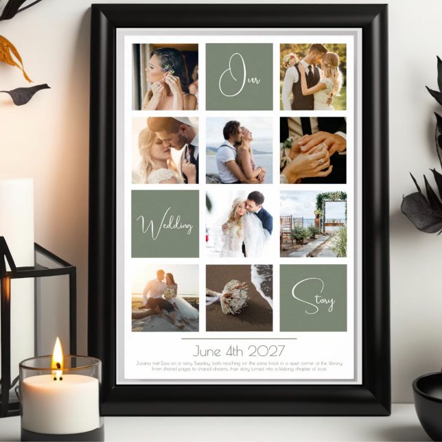 Póster Elegant modern minimal photo collage wedding (Subido por el creador)