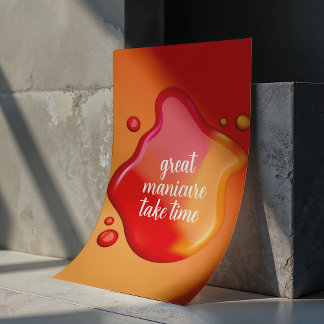 Póster Elegant Nail Art - Take Time Manicure