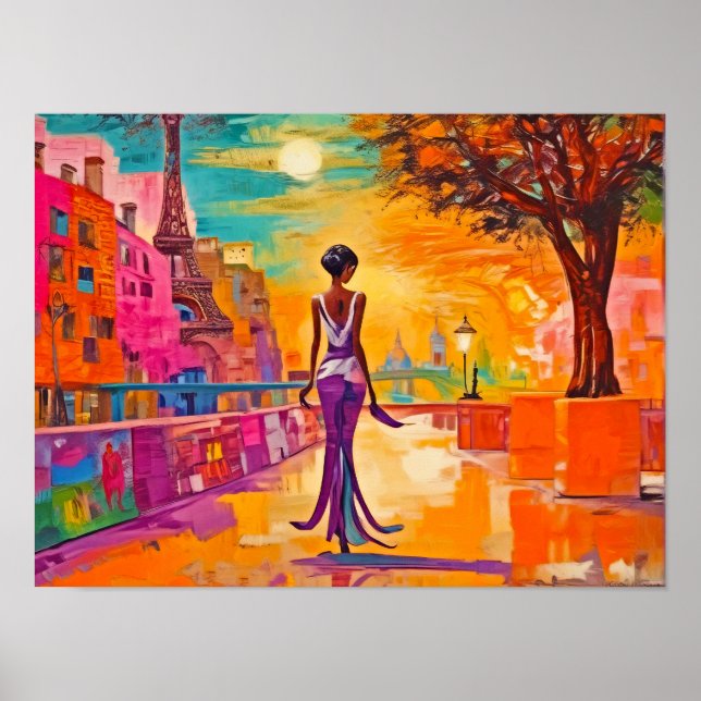 Póster Elegant Paris Print, Value Poster Paper (Matte) (Frente)