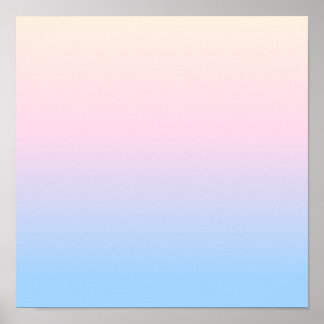 Póster elegant pastel pink blue bright gradient colors