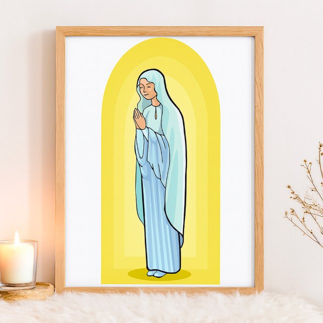 Póster Elegant Virgin Mary Catholic Religious (Subido por el creador)