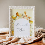 Póster Elegante arco floral Lemonade Bar Poster<br><div class="desc">Elegante arco floral Lemonade Bar Poster Artículos de juego disponibles.</div>
