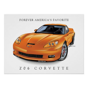 PÓSTER ELEGANTE ARTE DE AUTO ZEE-O-SIX