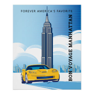 PÓSTER ELEGANTE ARTE DE AUTO ZEE-O-SIX