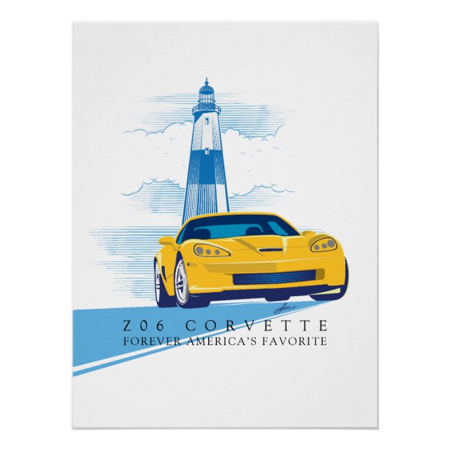 PÓSTER ELEGANTE ARTE DE AUTO ZEE-O-SIX (Anverso)