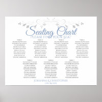 Elegante azul y gris 7 taquillas para Bodas de mes
